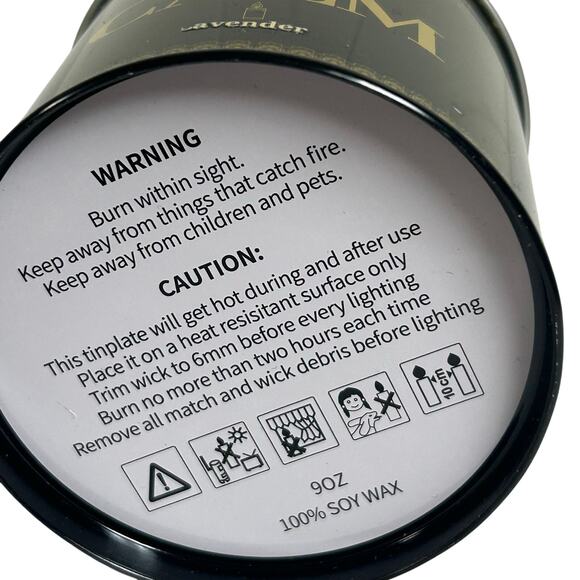 WarmEmbrace Calm, Lavender Scented Candle, 9 Oz Candle, Aromatherapy, Meditation - Picture 2 of 3